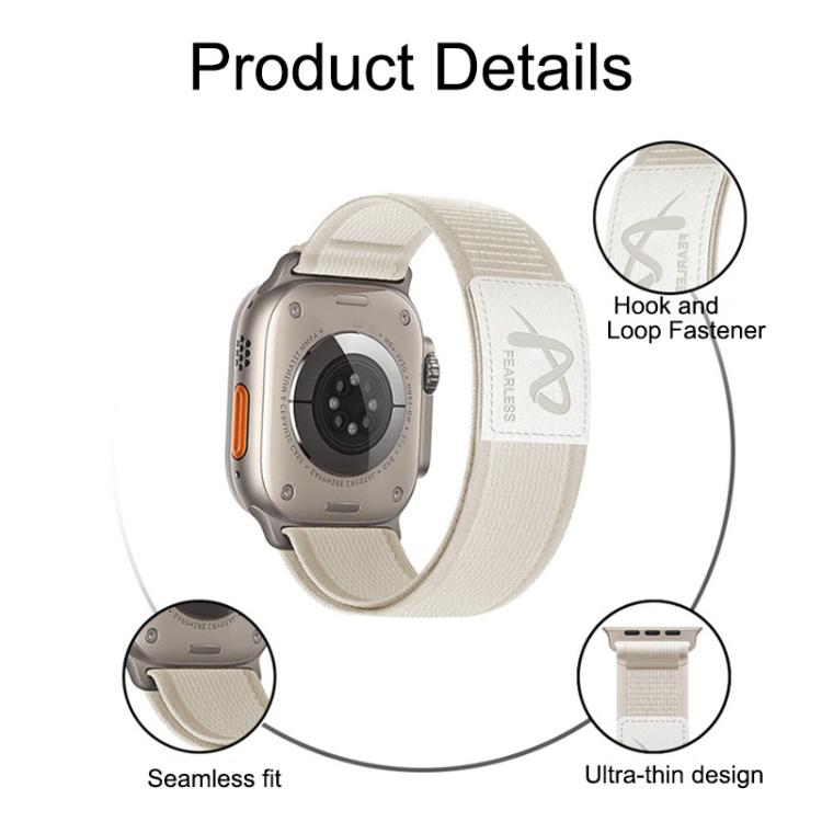 For Apple Watch 46mm / 49mm / 45mm / 44mm Fearless Trail Loop Nylon Band(Grey) - free shipping - PMc TechLife - Order now!
