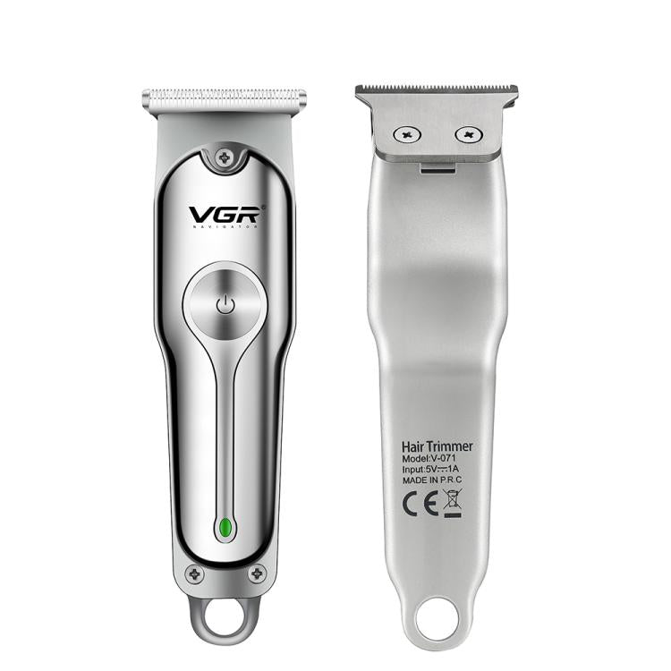 VGR V-071 5W Carbon Steel Blade USB Electric Hair Clipper(Silver) - free shipping - PMC TechLife - Order now!