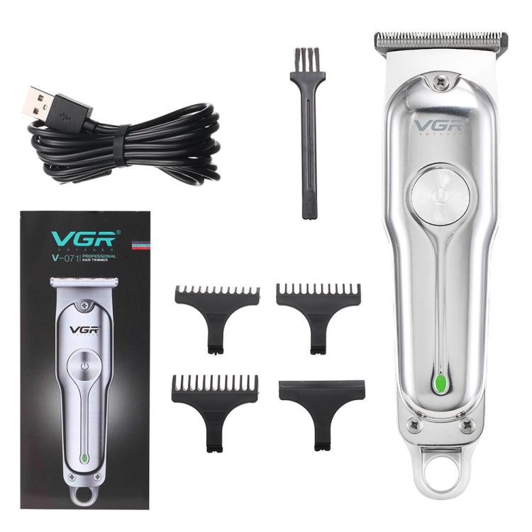 VGR V-071 5W Carbon Steel Blade USB Electric Hair Clipper(Silver) - free shipping - PMC TechLife - Order now!