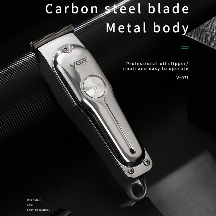 VGR V-071 5W Carbon Steel Blade USB Electric Hair Clipper(Silver) - free shipping - PMC TechLife - Order now!