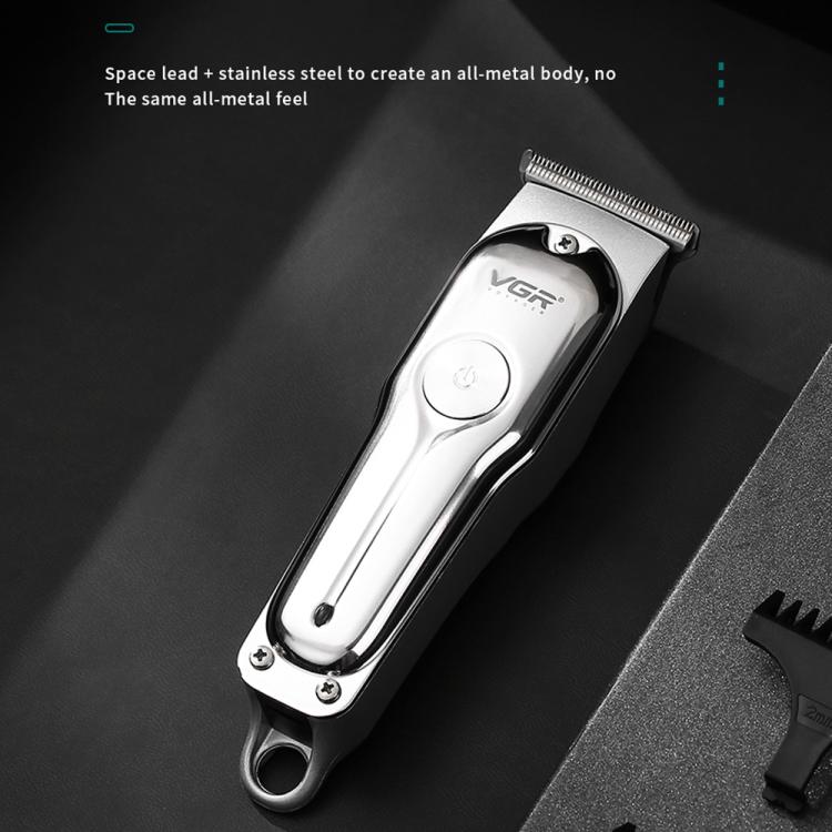 VGR V-071 5W Carbon Steel Blade USB Electric Hair Clipper(Silver) - free shipping - PMC TechLife - Order now!