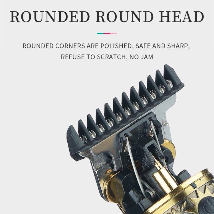 VGR V-085 Vintage Hairstyles Carving USB Electric Hair Clipper(Gold) - free shipping - PMC TechLife - Order now!