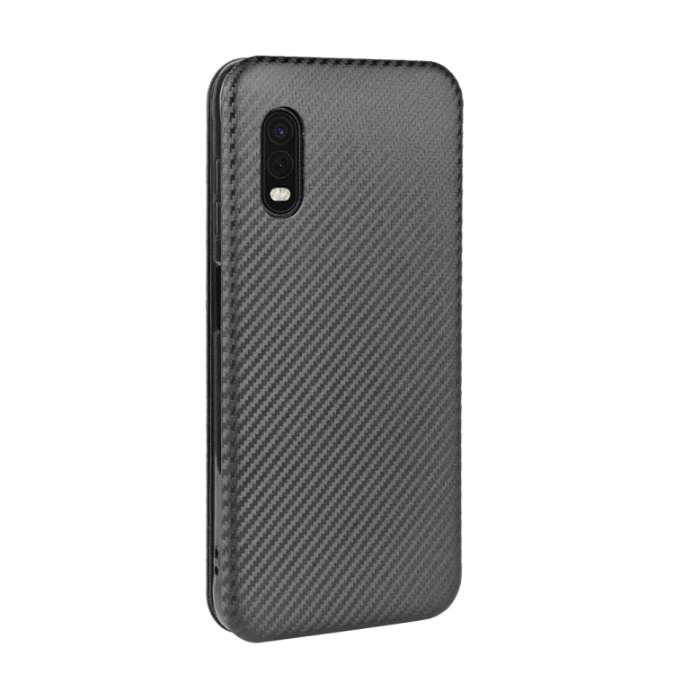 For Samsung Galaxy XCover Pro Carbon Fiber Texture Horizontal Flip TPU + PC + PU Leather Case with Rope & Card Slot(Black) - Galaxy Phone Cases by PMC TechLife | Online Shopping South Africa | PMC TechLife | Buy Now Pay Later Mobicred