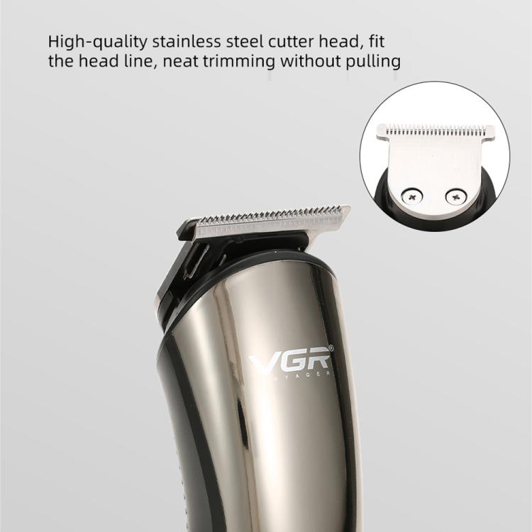 VGR V-107 11-in-1 IPX6 Digital Display Electric Hair Clipper Kit(Gold) - Hair Trimmer by VGR | Online Shopping South Africa | PMc TechLife | Buy Now Pay Later Mobicred