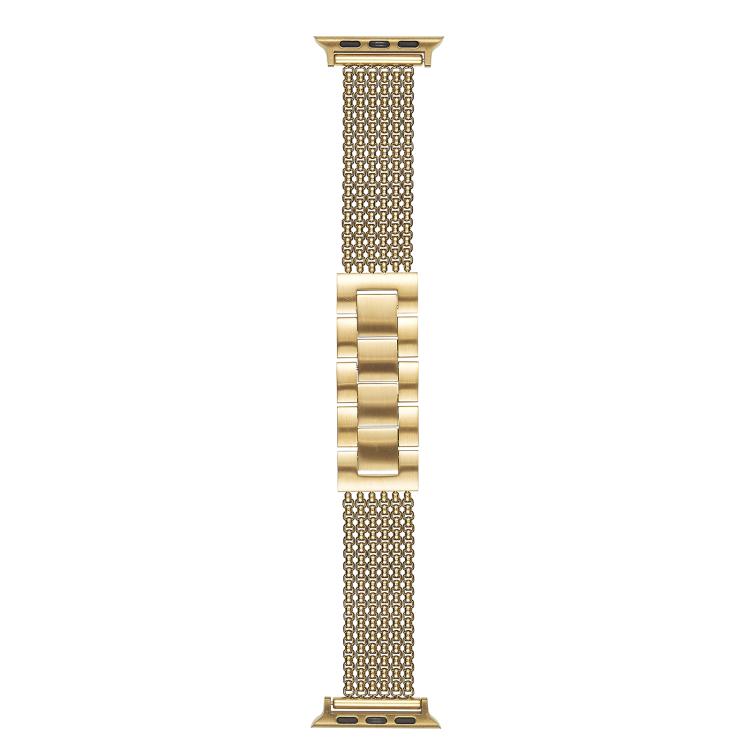 For Apple Watch 42mm / 41mm / 40mm / 38mm 6-Chain Stainless Steel Watch Band(Gold) - free shipping - PMc TechLife - Order now!
