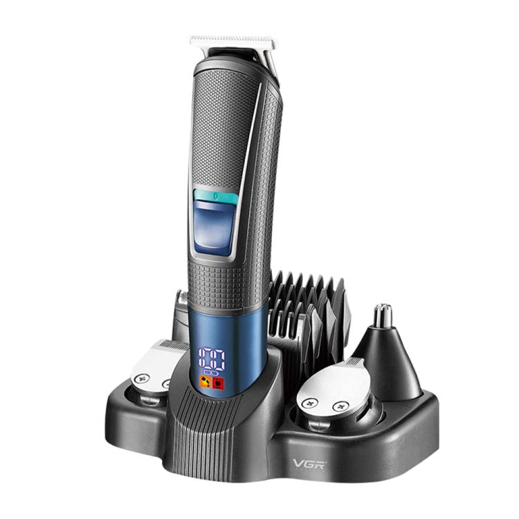 VGR V-108 10-in-1 Digital Display Electric Hair Clipper Men Care Kit(Black) - Hair Trimmer by VGR | Online Shopping South Africa | PMc TechLife | Buy Now Pay Later Mobicred