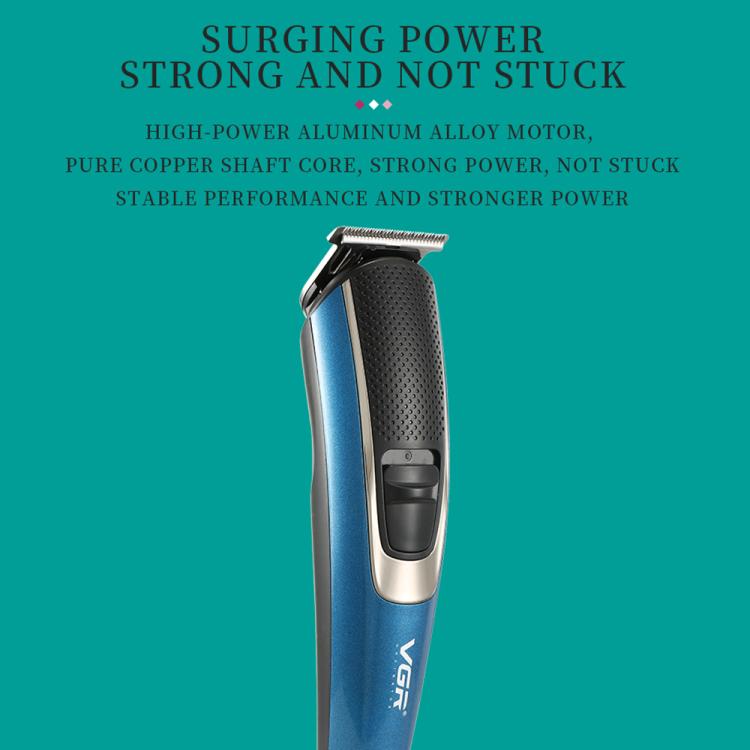 VGR V-172 10W Multifunctional USB Electric Hair Clipper(Blue) - Hair Trimmer by VGR | Online Shopping South Africa | PMc TechLife | Buy Now Pay Later Mobicred
