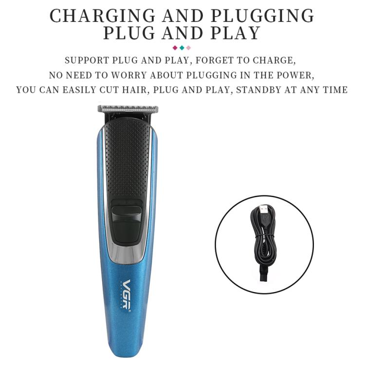 VGR V-172 10W Multifunctional USB Electric Hair Clipper(Blue) - Hair Trimmer by VGR | Online Shopping South Africa | PMc TechLife | Buy Now Pay Later Mobicred