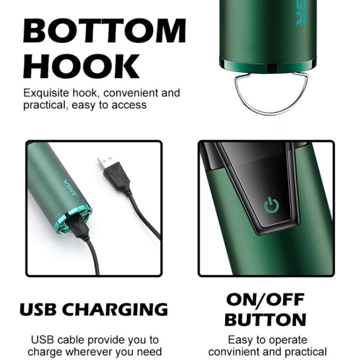 VGR V-677 LED Digital Display Electric Hair Clipper & Trimmer Set(Green) - free shipping - PMC TechLife - Order now!