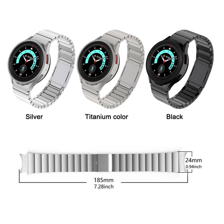 For Samsung Galaxy Watch 4 / 5 / 6 / 7 One Bead Magnetic Buckle Stainless Steel Watch Band(Silver) - free shipping - PMC TechLife - Order now!