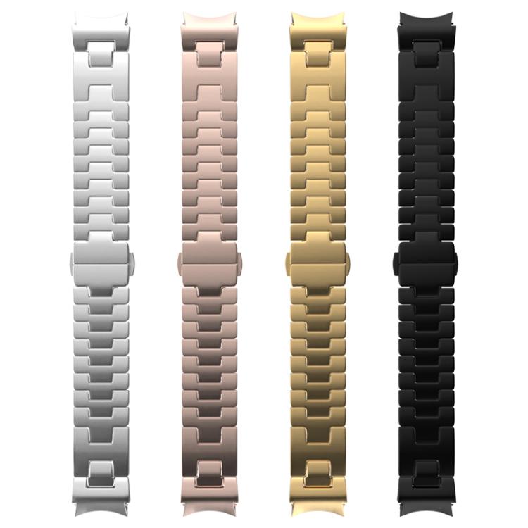 For Samsung Galaxy Watch  7 / 6 / 5 / 4 Quick Release Button H Shaped Stainless Steel Watch Band(Gold) - free shipping - PMC TechLife - Order now!