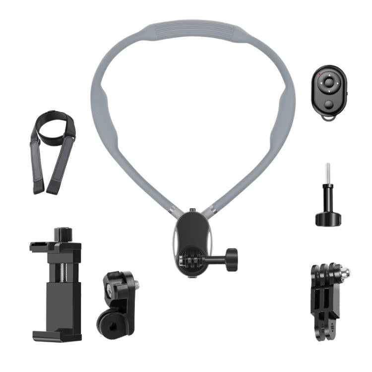 Magnetic Neck Mount Anti-shake Bracket, Type:7 in 1 Phone Clamp with Remote - free shipping - PMC TechLife - Order now!
