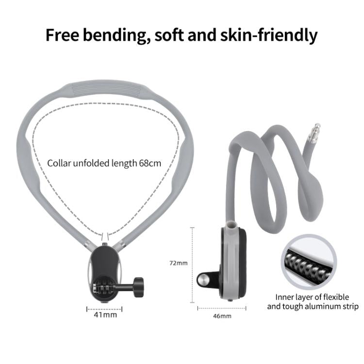 Magnetic Neck Mount Anti-shake Bracket, Type:3 in 1 1/4 Adapter - free shipping - PMC TechLife - Order now!