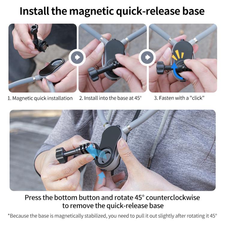 Magnetic Neck Mount Anti-shake Bracket, Type:11 in 1 - free shipping - PMC TechLife - Order now!