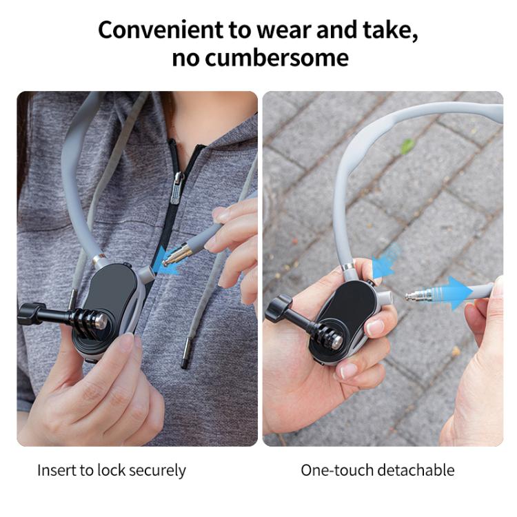 Magnetic Neck Mount Anti-shake Bracket, Type:4 in 1 Phone Clamp - free shipping - PMC TechLife - Order now!