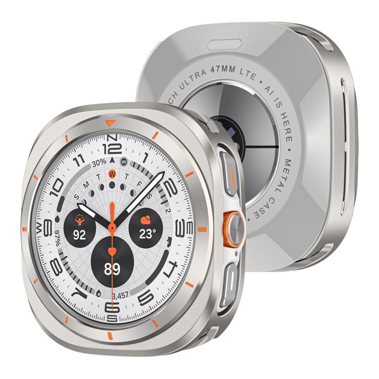For Samsung Galaxy Watch Ultra 47mm / Ultra 2025 Aluminum Alloy Metal PC Watch Protective Cover(Titanium Orange) - free shipping - PMC TechLife - Order now!