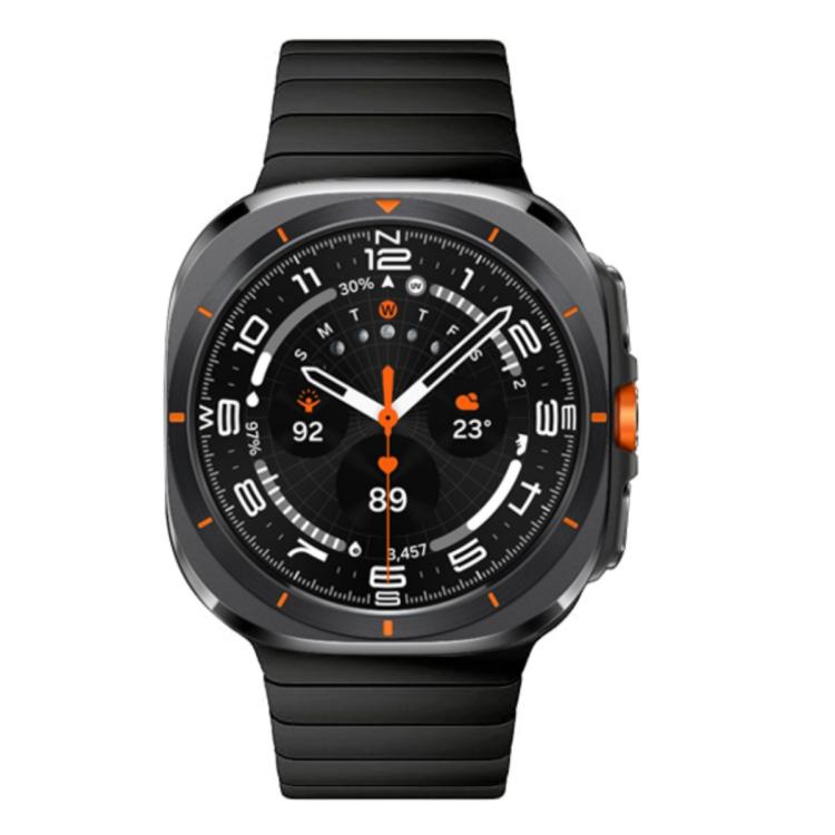 For Samsung Galaxy Watch Ultra 47mm Bamboo Norman Buckle Stainless Steel Watch Band(Black) - Watch Bands by PMc TechLife | Online Shopping South Africa | PMc TechLife | Buy Now Pay Later Mobicred