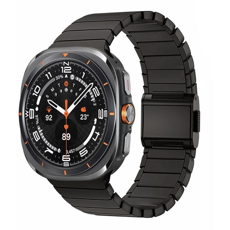 For Samsung Galaxy Watch Ultra 47mm Bamboo Norman Buckle Stainless Steel Watch Band(Slate) - free shipping - PMc TechLife - Order now!