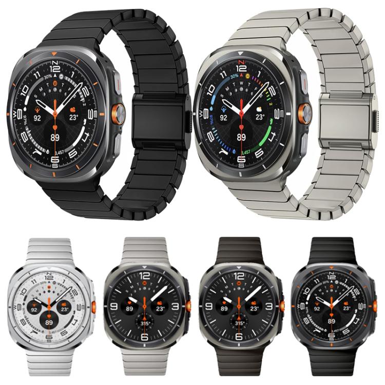 For Samsung Galaxy Watch Ultra 47mm Bamboo Norman Buckle Stainless Steel Watch Band(Slate) - free shipping - PMc TechLife - Order now!