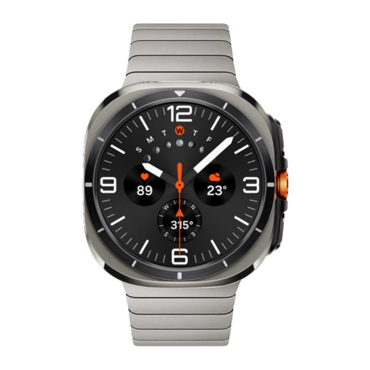 For Samsung Galaxy Watch Ultra 47mm Bamboo Norman Buckle Titanium Alloy Watch Band(Titanium Color) - free shipping - PMc TechLife - Order now!