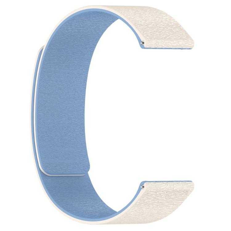 22mm Cloud Wood Grain Silicone Magnetic Watch Band(Antique White Blue) - free shipping - PMc TechLife - Order now!