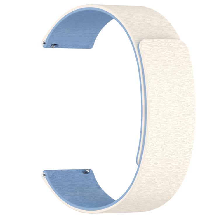 22mm Cloud Wood Grain Silicone Magnetic Watch Band(Antique White Blue) - free shipping - PMc TechLife - Order now!