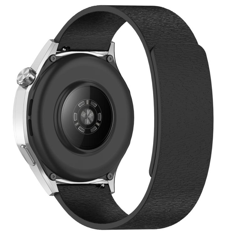 22mm Cloud Wood Grain Silicone Magnetic Watch Band(Black) - free shipping - PMc TechLife - Order now!