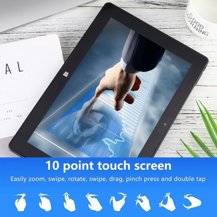HONGSAMDE 10.1 inch 2 in 1 Tablet PC, 12GB+128GB, Windows 11, Intel Celeron J4105 Quad Core No Keyboard(EU Plug) - free shipping - PMc TechLife - Order now!