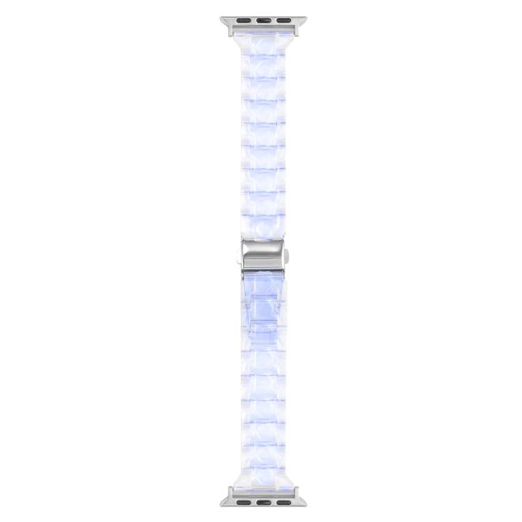 For Apple Watch 46mm / 49mm / 45mm / 44mm Small Waist Rhombus Three-bead Resin Watch Band(Gradient Blue) - free shipping - PMc TechLife - Order now!