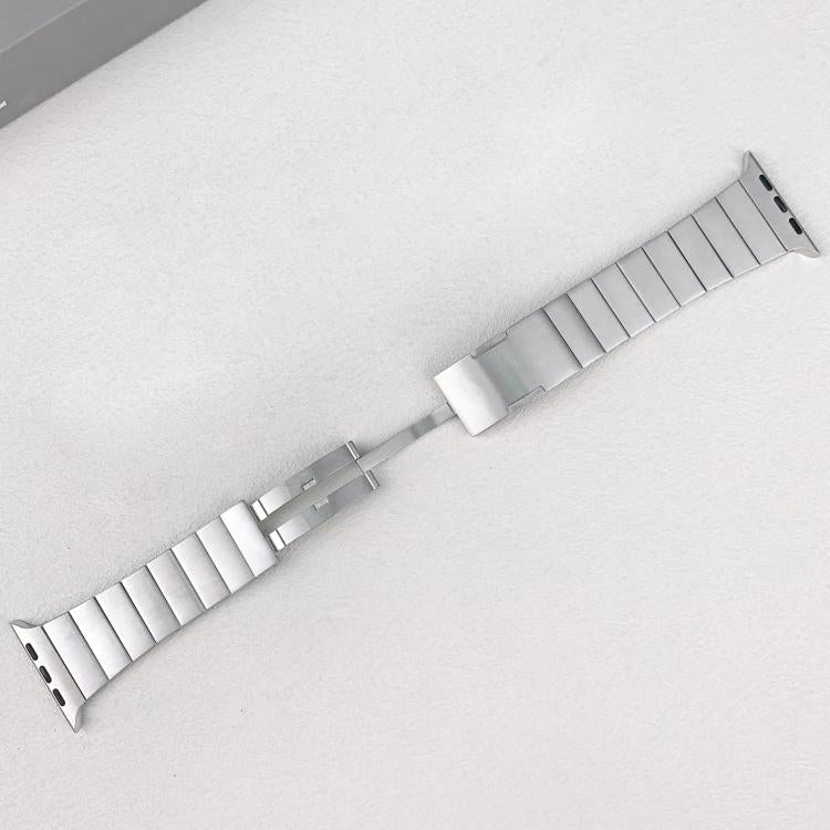 For Apple Watch 42mm / 41mm / 40mm / 38mm Single Bead Side-removable Stainless Steel Watch Band(Silver) - free shipping - PMc TechLife - Order now!