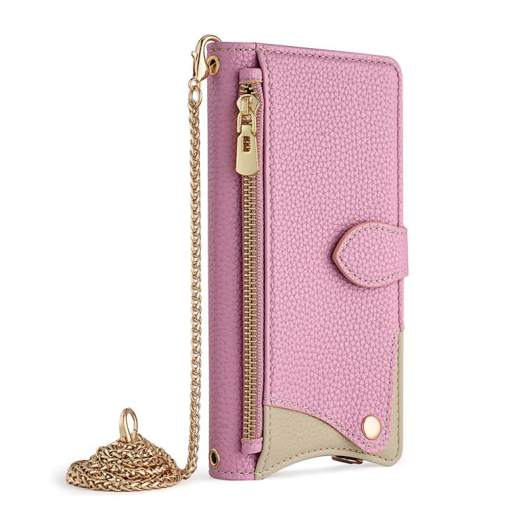 For Sony Xperia 1 VI Crossbody Chain Fishtail Litchi Leather Phone Case(Pink) - Sony Cases by PMC TechLife | Online Shopping South Africa | PMC TechLife | Buy Now Pay Later Mobicred