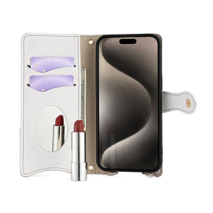 For Sony Xperia 1 VI Crossbody Chain Fishtail Litchi Leather Phone Case(White) - Sony Cases by PMC TechLife | Online Shopping South Africa | PMC TechLife | Buy Now Pay Later Mobicred