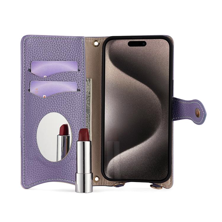 For Nokia G42 / G310 Crossbody Chain Fishtail Litchi Leather Phone Case(Purple) - Nokia Cases by PMC TechLife | Online Shopping South Africa | PMC TechLife | Buy Now Pay Later Mobicred