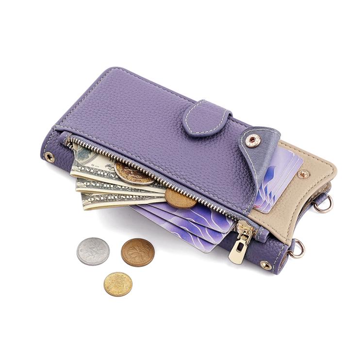 For OnePlus Ace 3 Pro Crossbody Chain Fishtail Litchi Leather Phone Case(Purple) - OnePlus Cases by PMC TechLife | Online Shopping South Africa | PMC TechLife | Buy Now Pay Later Mobicred
