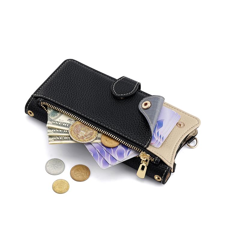 For OnePlus Nord N200 5G Crossbody Chain Fishtail Litchi Leather Phone Case(Black) - OnePlus Cases by PMC TechLife | Online Shopping South Africa | PMC TechLife | Buy Now Pay Later Mobicred