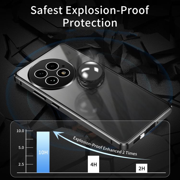 For OnePlus 13 Magnetic HD Tempered Glass Phone Case(Blue) - OnePlus Cases by PMC TechLife | Online Shopping South Africa | PMC TechLife | Buy Now Pay Later Mobicred