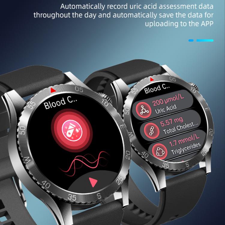 H9 1.43 inch Silicone Strap ECG Smart Watch Supports Bluetooth Calls/Smart Voice Assistant(Black) - free shipping - PMC TechLife - Order now!