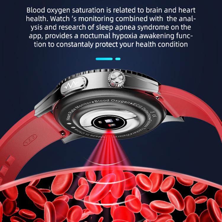H9 1.43 inch Steel Strap ECG Smart Watch Supports Bluetooth Calls/Smart Voice Assistant(Black) - free shipping - PMC TechLife - Order now!