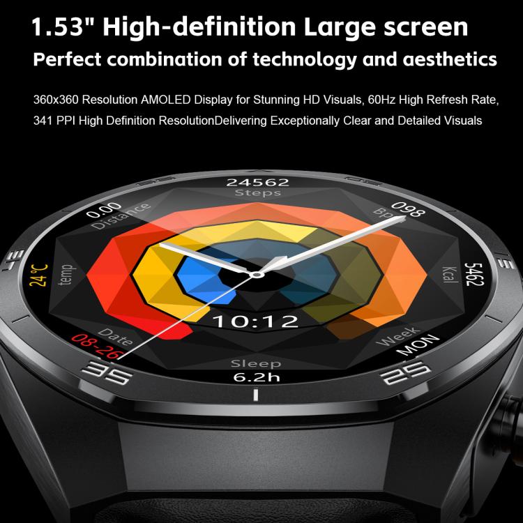 GT97 1.53 inch Round Screen 2 in 1 Bluetooth Earphone Silicone Strap Smart Watch Supports Bluetooth Calls(Silver) - free shipping - PMC TechLife - Order now!