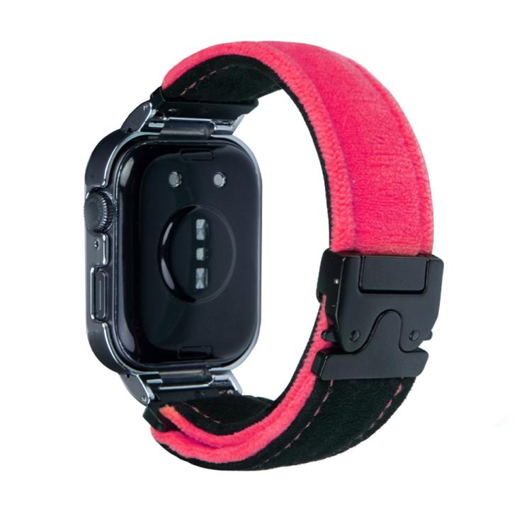 For Huawei Watch Fit3 Brushed Metal Silver Frame Watch Band(Black Red) - free shipping - PMC TechLife - Order now!