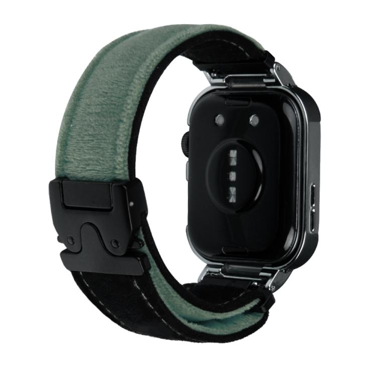 For Huawei Watch Fit3 Brushed Metal Silver Frame Watch Band(Black Army Green) - free shipping - PMC TechLife - Order now!