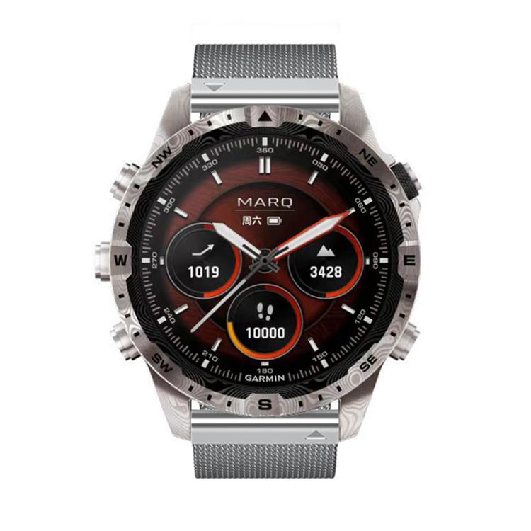 For Garmin Watch 26mm Milanese Dual Section Magnetic Metal Watch Band(Silver) - free shipping - PMC TechLife - Order now!