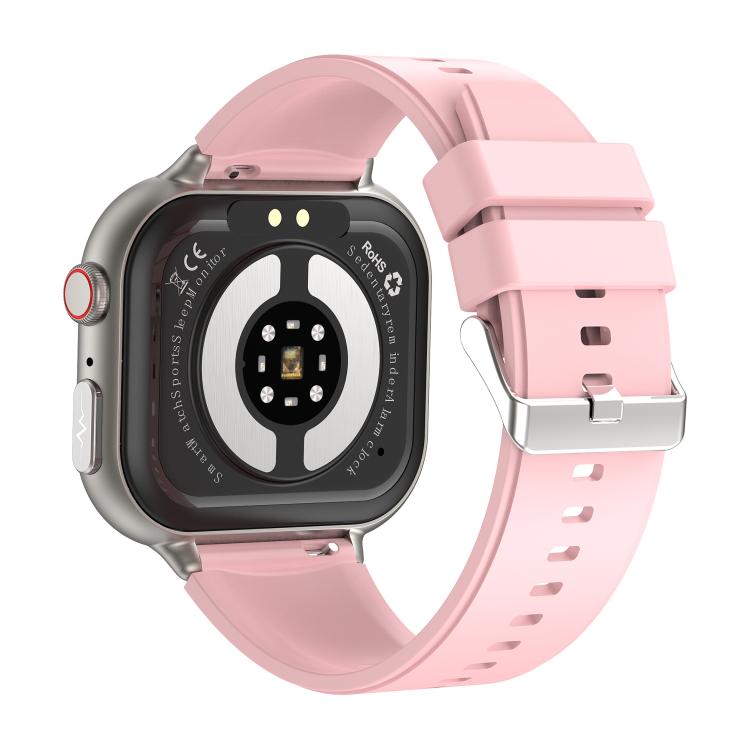 TK17 1.91 inch Horizontal Screen Silicone Strap Smart Watch Supports ECG Electrocardiogram(Pink) - free shipping - PMC TechLife - Order now!