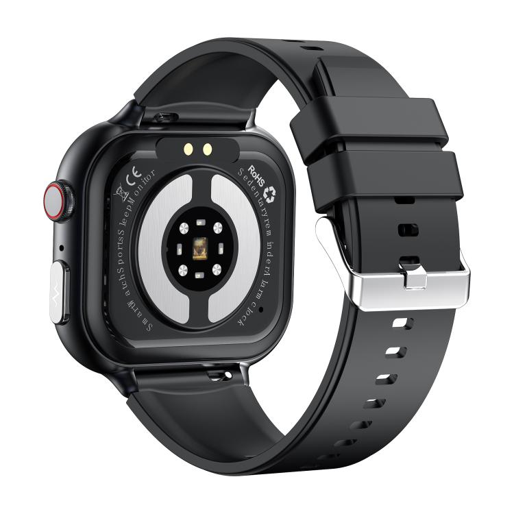 TK17 1.91 inch Horizontal Screen Leather Strap Smart Watch Supports ECG Electrocardiogram(Black) - free shipping - PMC TechLife - Order now!
