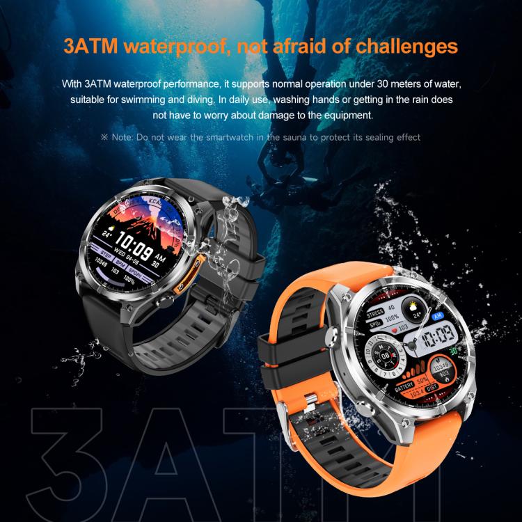 HD300 1.43 inch AMOLED Screen Silicone Strap Sports Smart Watch Supports Blood Oxygen Detection(Black) - free shipping - PMC TechLife - Order now!