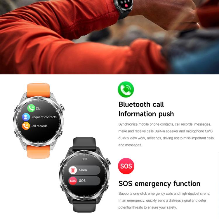 HD300 1.43 inch AMOLED Screen Silicone Strap Sports Smart Watch Supports Blood Oxygen Detection(Black) - free shipping - PMC TechLife - Order now!
