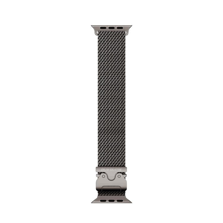 For Apple Watch 46mm / 49mm / 45mm / 44mm DUX DUCIS Milanese Air Series Stainless Steel Magnetic Watch Strap(Gun Grey) - free shipping - PMC TechLife - Order now!