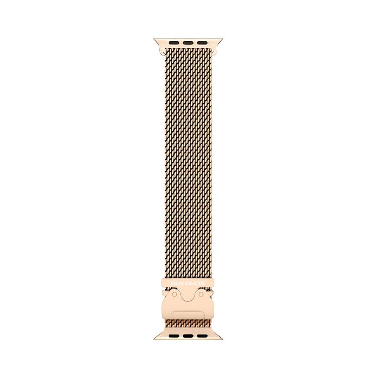 For Apple Watch 46mm / 49mm / 45mm / 44mm DUX DUCIS Milanese Air Series Stainless Steel Magnetic Watch Strap(Rose Gold) - free shipping - PMC TechLife - Order now!