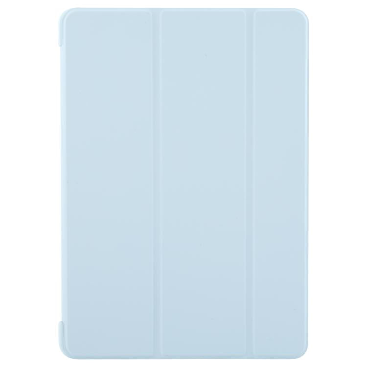 For iPad 10.2 2021 / 2020 / 2019 GEBEI 3-folding Holder Shockproof Flip Leather Tablet Case(Sky Blue) - free shipping - PMc TechLife - Order now!