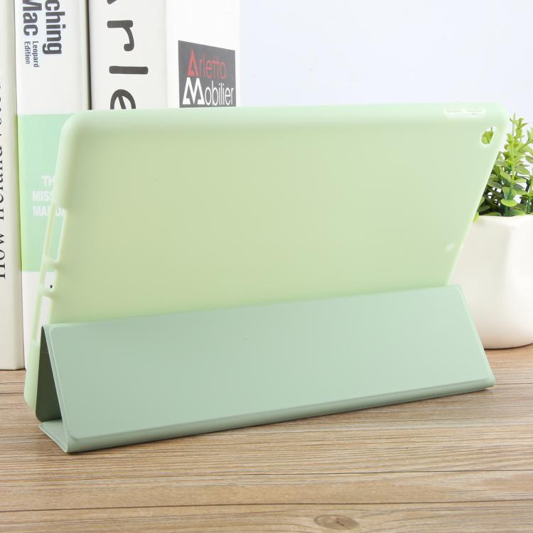 For iPad 10.2 2021 / 2020 / 2019 GEBEI 3-folding Holder Shockproof Flip Leather Tablet Case(Green) - free shipping - PMc TechLife - Order now!